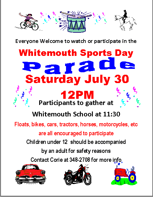 Whitemouth Sports Day Parade